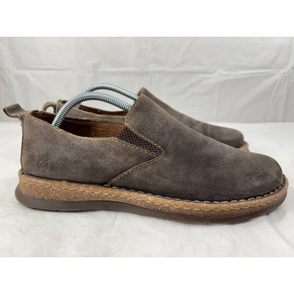 Børn Bryson Taupe Avola Distressed Leather Slip On Loafer Men's Size 9.5 - Picture 2 of 12